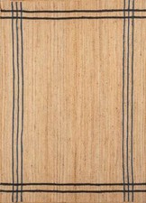 Tappeto 100% Juta Runner Rettangolare Tappeto Casale Naturale Aspetto Rustico...