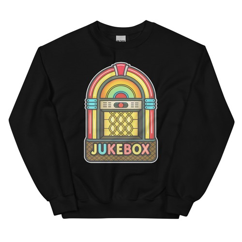 Felpa girocollo jukebox - felpa,