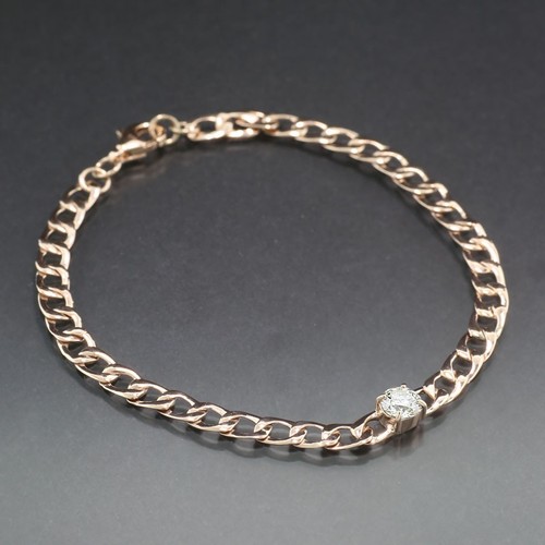 Bracciale tennis panzer oro - bracciale,