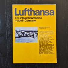 1970 #2 Lufthansa Airlines - Original AD Advertising Pubblicità Vintage