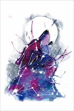 612704 Galaxy Wolf Cutout