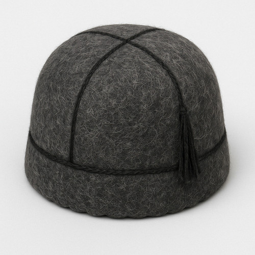 Handmade grey wool - handmade, svanetian