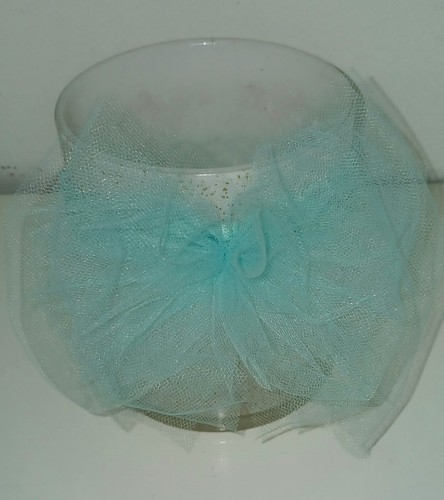 Cerchietto neonato morbido blu