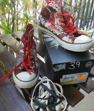 CONVERSE ALL STAR scarpe Sneakers COMICS CANVAS SUPERMAN MISURA 39 UK 6 USATE