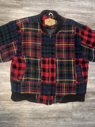 Giacca bomber patchwork - giacca, lana