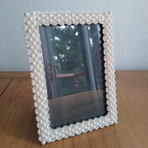 Cornice portafoto con perle - , e