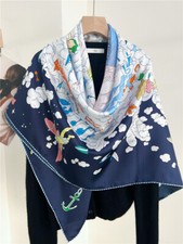 Sciarpa avvolgente pura seta