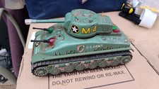 Giocattolo Carro armato in latta Japan anni ’60 Sherman M4 Raro 