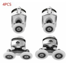 4x Rulli Porta Doccia Ruote Guide,Pulleys Accessori Ferramenta per Finestra