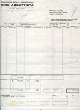 Fattura Commerciale  1980-RINO