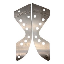  poggiapiedi Pedane Alluminio Inox originale Yamaha Tmax T Max 500 2008 2011