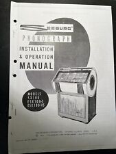 juke box seeburg manual SX100