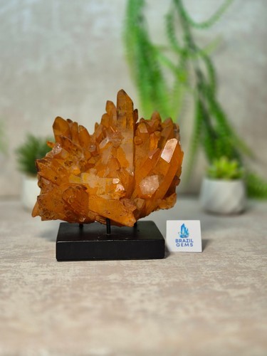 Natural tangerine quartz - natural,