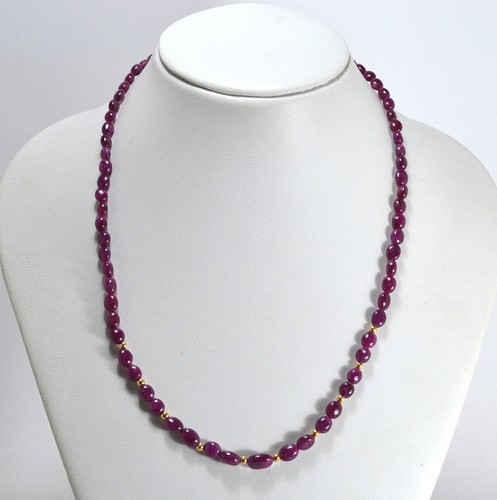 Collana sassi rubini accodata - sassi,