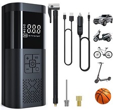 Mini Compressore Aria Portatile Auto Moto Gonfiatore Bici Elettrico con Batteria