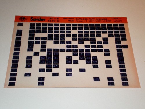 Catalogo ricambi microfiche - catalogo,