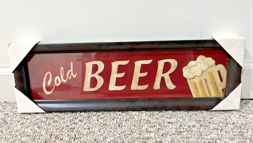 Insegna birra fredda - , con