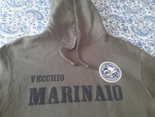 FELPA SWEAT ULTRAS SAMPDORIA VECCHIO MARINAIO. VERDE MILITARE CAPUCCIO. M