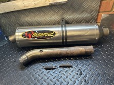 Yamaha R6 YZF 600 52mm Akrapovic Titanio Bidone di Scarico e Tubo di Collegamento 5EB 99-02