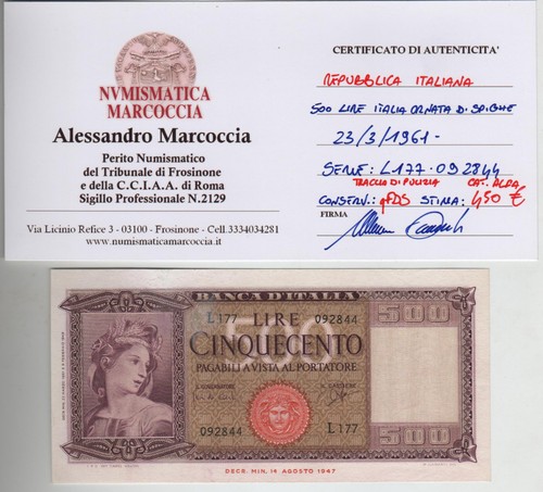 Italia banconota 500 lire - italia,