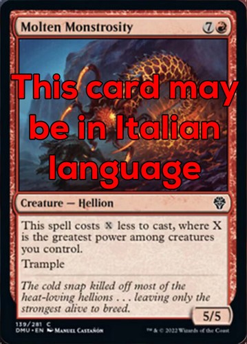 Mtg molten monstrosity - 4x,