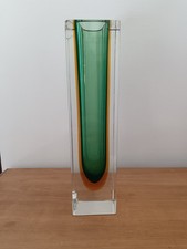 Vaso in vetro sommerso ,di