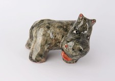 Statua ceramica ippopotamo - statua,