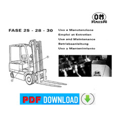 OM Fase 25 28 30 Muletto Manuale uso manutenzione Libretto istruzioni