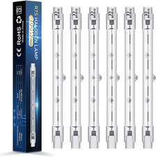 6 Pezzi Lampadine Alogene R7S 118Mm 300W 220-230V 4480Lm Bianco Caldo