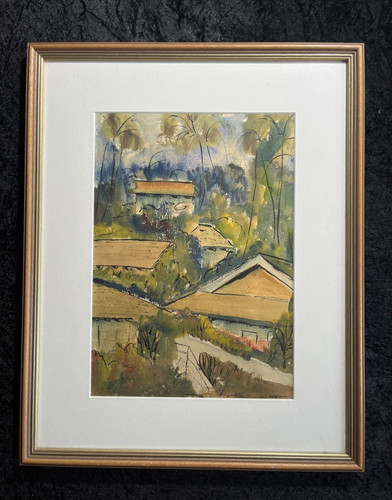 Dipinto astratto paesaggio
