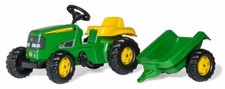 Rolly Toys Trattore a pedali John Deere con rimorchio rollykid 012190