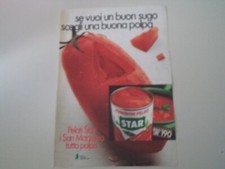 advertising Pubblicità 1976 POMODORI PELATI STAR