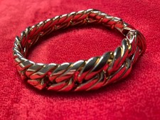 BRACCIALE Donna In ORO GIALLO 18 Karati 750% -  Maglia CATENA Groumet