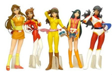Super Robot Heroines HGIF Set Completo of 5 Gashapon Bandai
