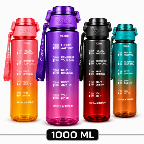 Borraccia sportiva 1000ml - 1000ml, con