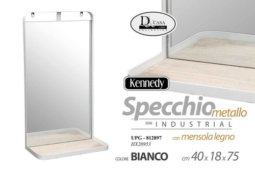 Specchio mensola parete - specchio,
