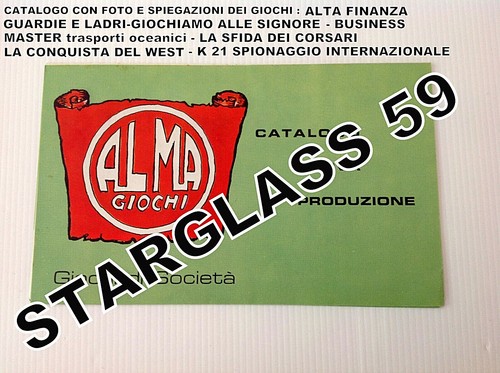 Originale catalogo alma giochi - alma,