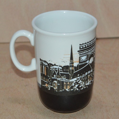 Paris landmarks mug - landmarks, embossed