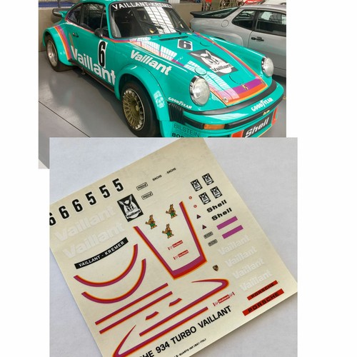 Decals slot porsche - decals, 934