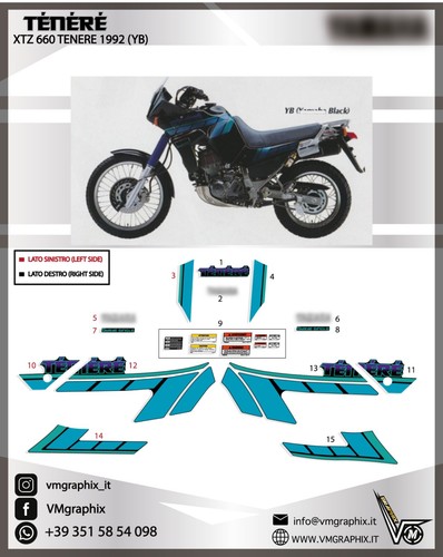 Adesivi xtz 660 - adesivi,