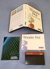 Wonder Boy 1 SEGA Master System PAL Complete Authentic Game Good To Very Good