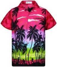 Funky Camicia Hawaiana Beach Rosa