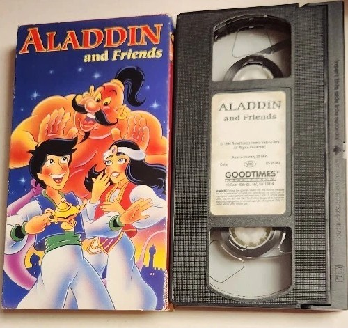 Aladdin and friends vhs vcr - friends,