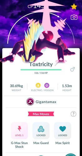 Pokémon non lucido gigantamax - non,