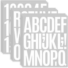 9 Fogli Adesivi Lettere Grandi