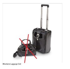 Eco pelle trolley valigia