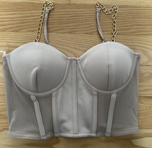 Top corsetto catena - , bustier