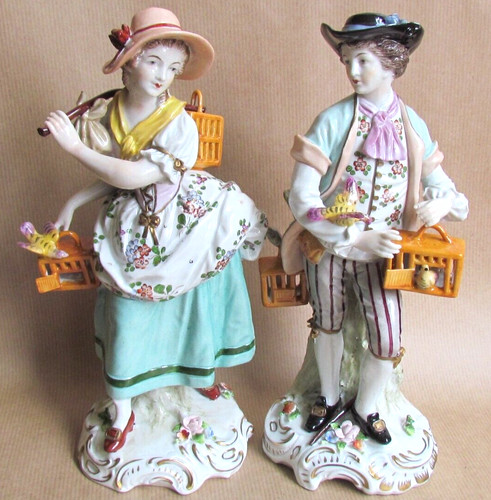 Sitzendorf coppia figure - figure, in