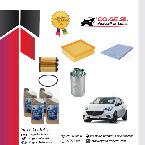 Kit tagliando opel corsa dal - kit,