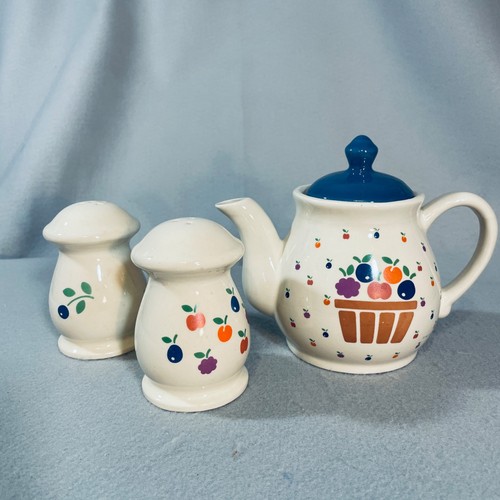 Set cesto frutta - , teiera